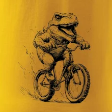 Naštvaný Dinosaurus na bicykli