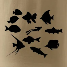 Potápač ryby štvorec