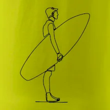 Surfer stojaci jedným ťahom Surfer stojaci jedným ťahom