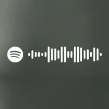 Spotify kód na prsníku