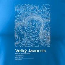 Velký Javorník (Beskydy) - vrstevnice v obdĺžniku