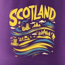 Scotland kreslené vlny