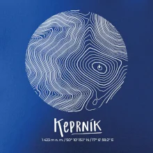 Keprník - vrstevnice v kruhu