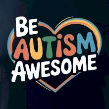 Be autism awesome srdce