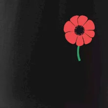 Vlčí mak ikonka na prsníku