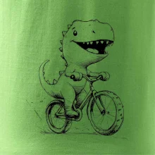Roztomilý Dinosaurus na bicykli