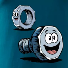 Parové tričko - Skrutka a matka