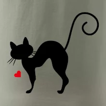 Zamilovaná mačka prehnutá