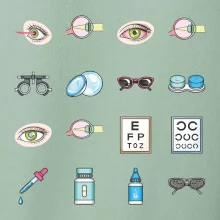 Očný lekár ikony