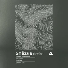 Snežka - vrstevnice v obdĺžniku