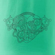 Steampunk srdce kreslené