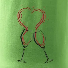 Víno je láska - srdiečka
