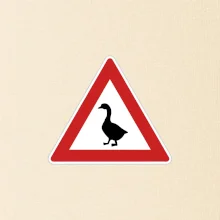 Dopravná značka - Pozor hus