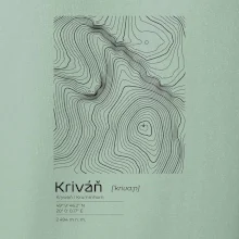 Kriváň - vrstevnice v obdĺžniku