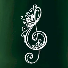 Husľový kľúč kvety