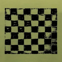 Šachovnica čierna kreslená