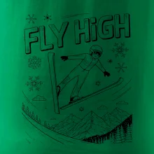 Čiernobiely skokan fly high