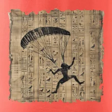 Egyptské hieroglyfy paraglide