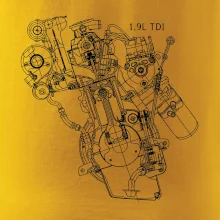 Motor Škoda/ VW 1.9L  TDI z boku