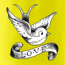 Love holubica - kreslená