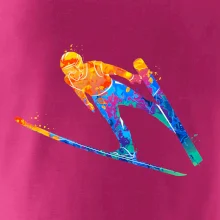 Skokan na lyžiach splash