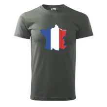 Francúzska vlajka mapa obrys Francúzska vlajka mapa obrys