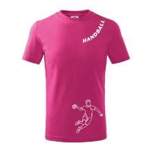 Handball nápis šikmo