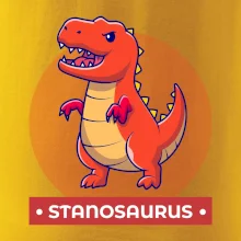 Dinosaurie mená - oranžový dinosaurus Dinosaurie mená - oranžový dinosaurus