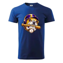 Baseballový buldok s pálkou