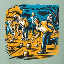 Petanque hra - modro oranžová