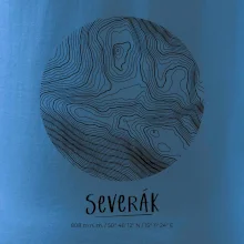 Severák - vrstevnice v kruhu