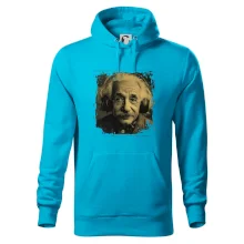 Albert Einstein so slúchadlami Albert Einstein so slúchadlami