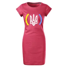 Ukrajina trojzubec s farbami Ukrajina trojzubec s farbami