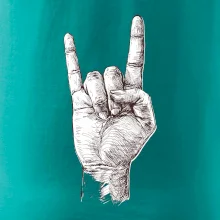 Rocková ruka kreslená Rocková ruka kreslená