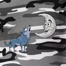 Parové tričko - Vlk a mesiac