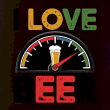 I love beer - palivoměr