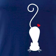 Zamilovaná mačka ležiaca