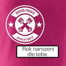 Motor power since (vlastný ročník) Motor power since (vlastný ročník)