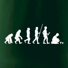 Evolúcia hubár muž Evolúcia hubár muž