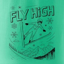 Čiernobiely skokan fly high