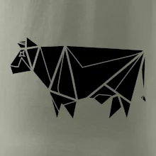 Origami krava z boku