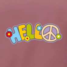 Hello hippie symbol
