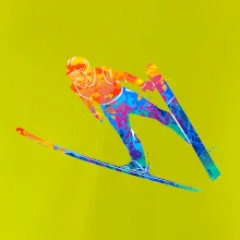 Skokan na lyžiach splash