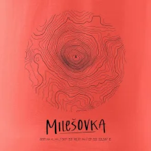 Milešovka - vrstevnice v kruhu