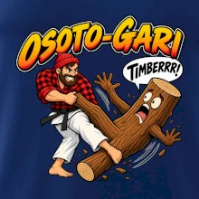 Osoto gari timber judo