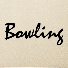 Bowling nápis písacie