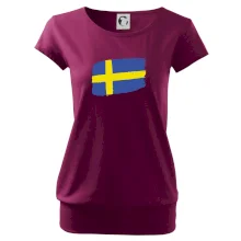 Švédsko vlajka štetkou