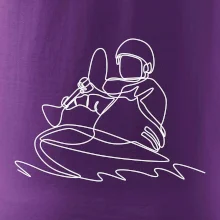 Kajak na vode jedným ťahom