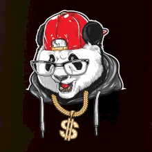 Hip hop panda