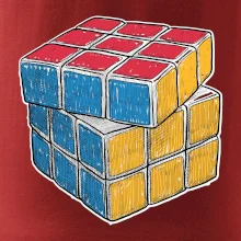 Rubikova kocka kreslená